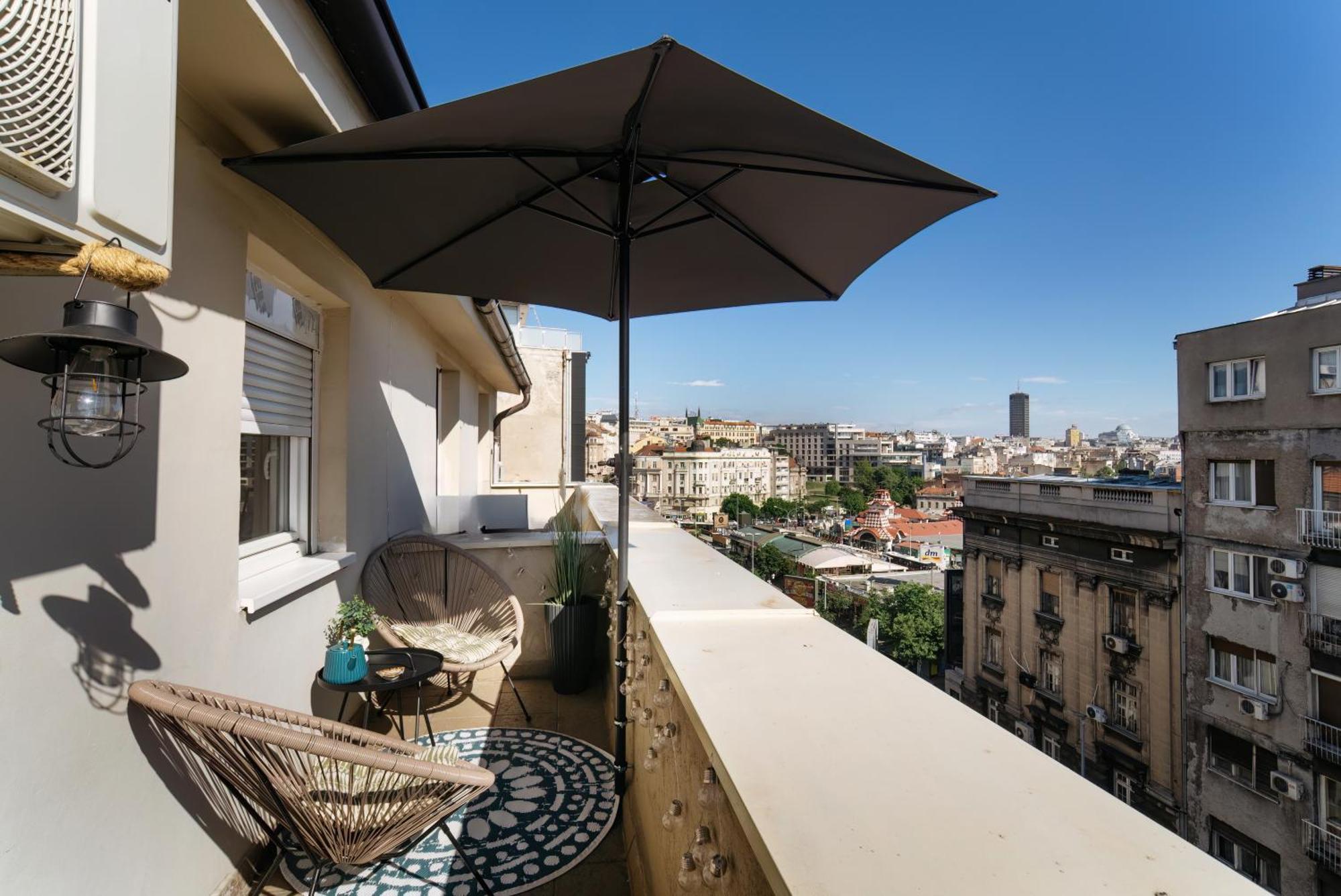 Roof Shelter City View Old Town Renovated Beograd Ngoại thất bức ảnh
